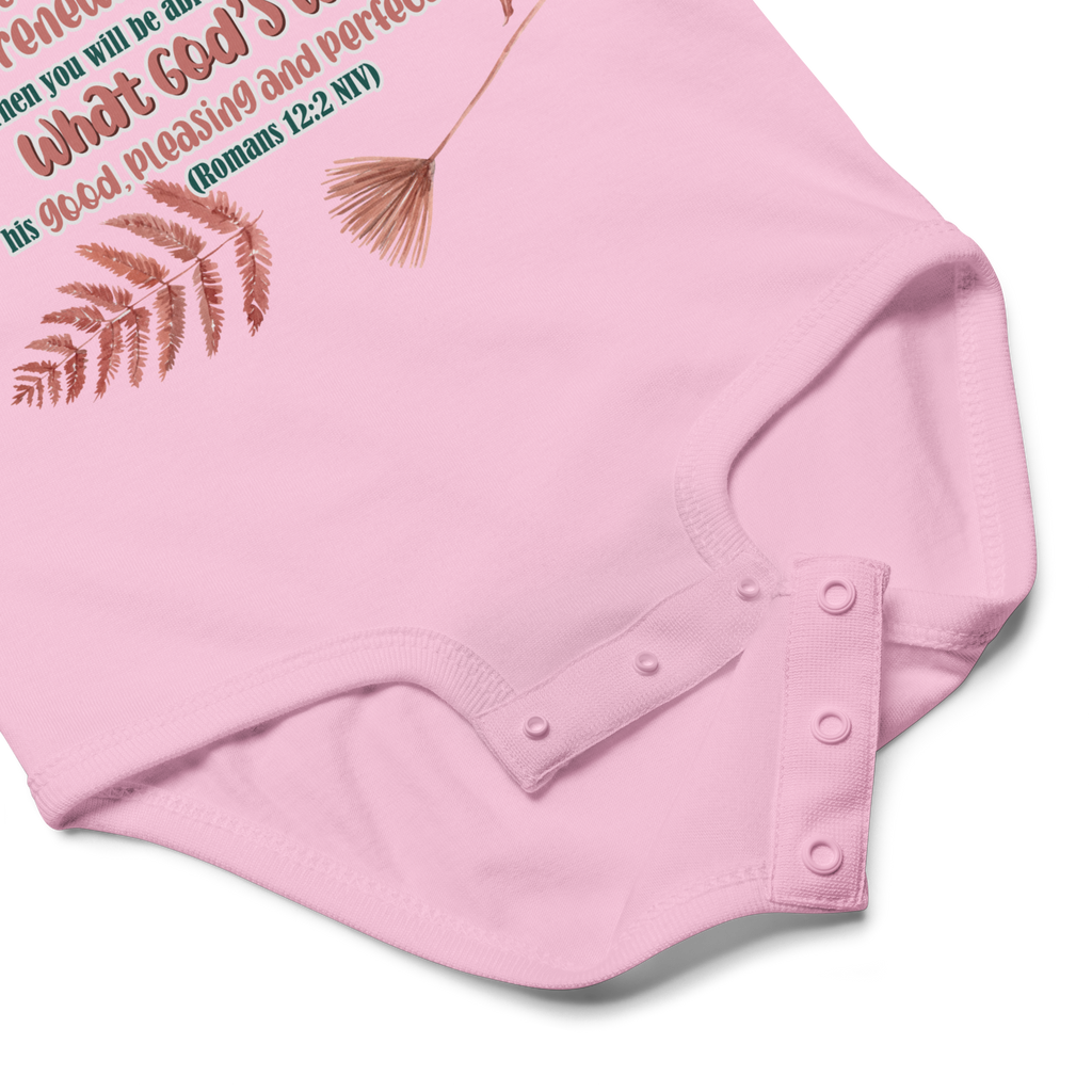 Renewed By The Spirit: Romans 12:2 Baby Bodysuit