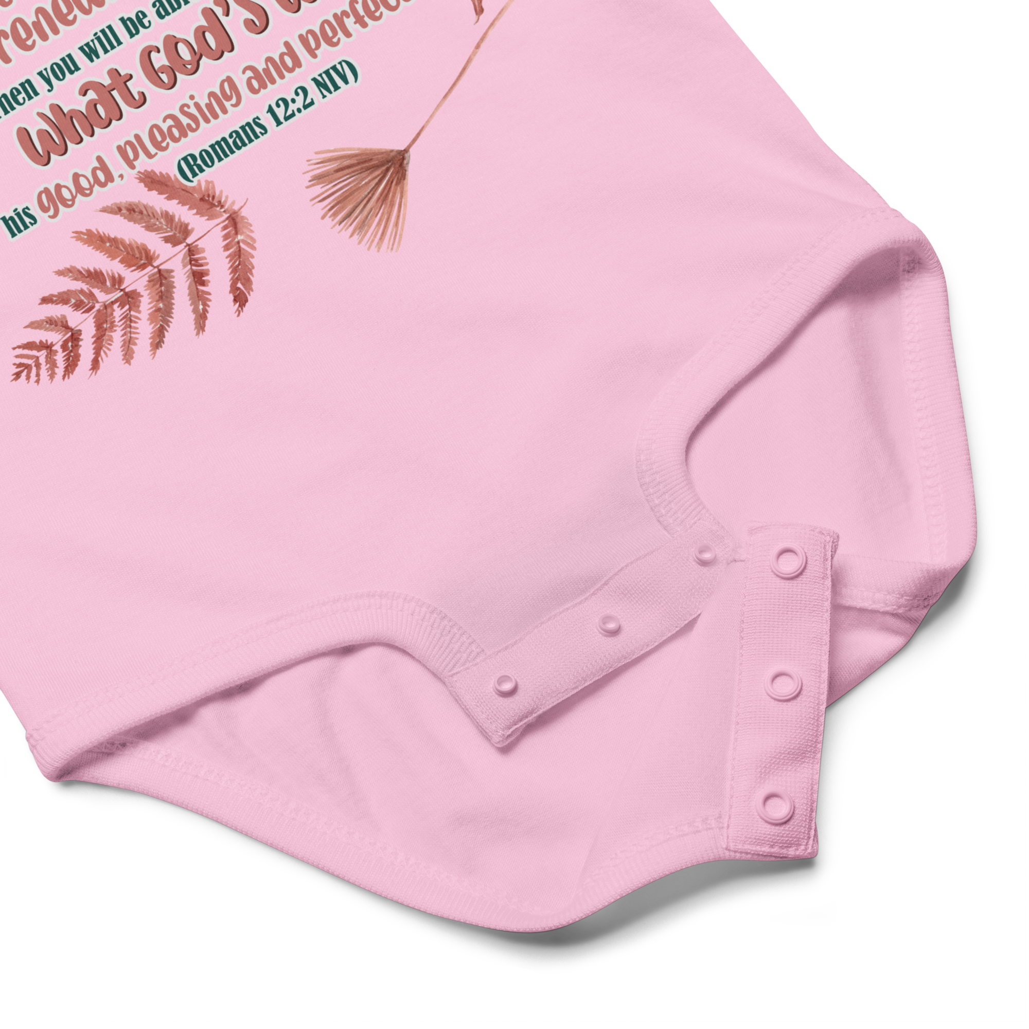 Renewed By The Spirit: Romans 12:2 Baby Bodysuit