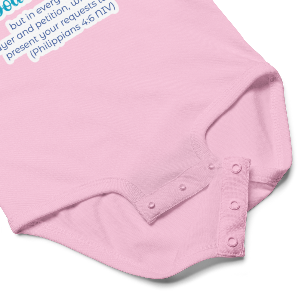 Prayer & Gratitude: Philippians 4:6 Baby Bodysuit