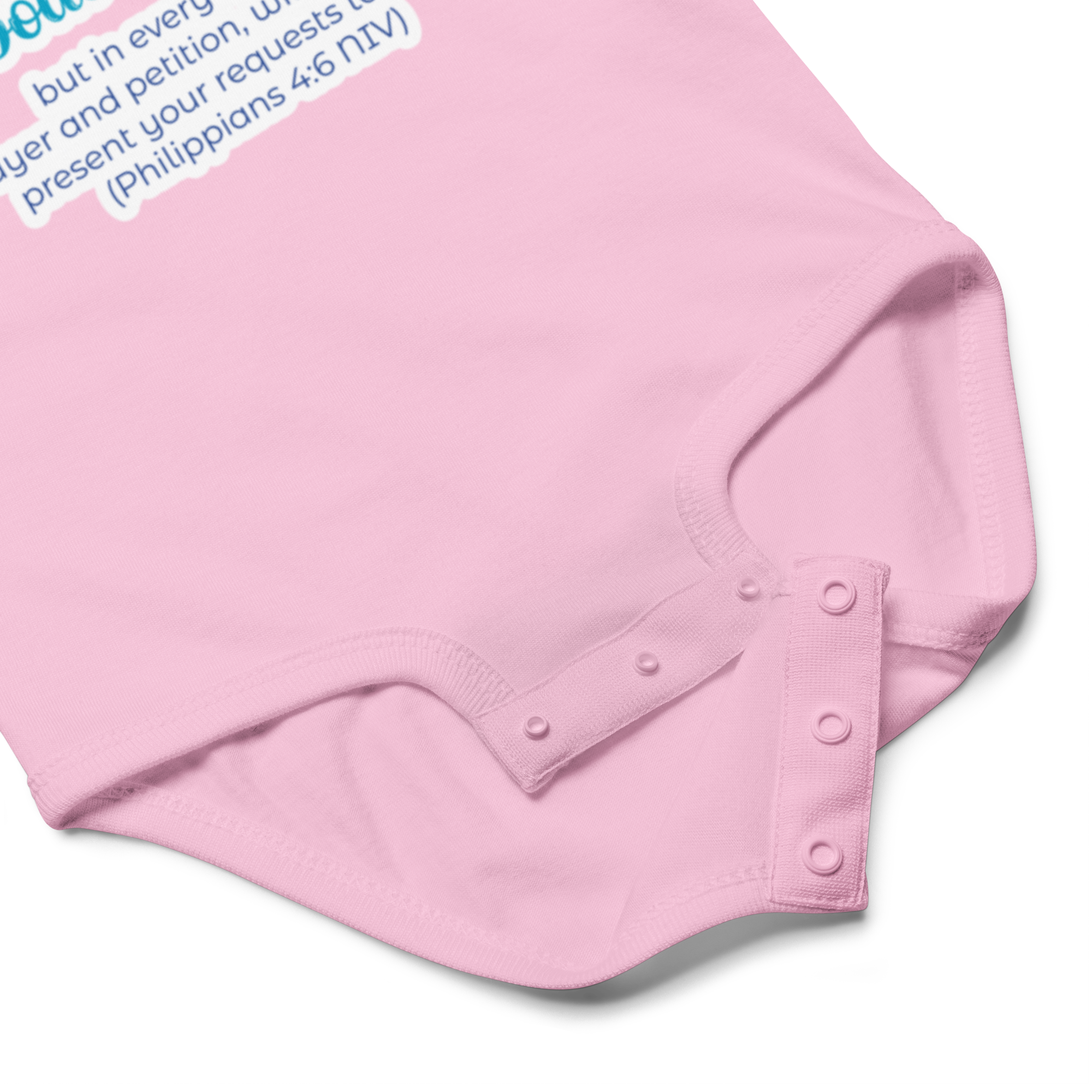 Prayer & Gratitude: Philippians 4:6 Baby Bodysuit