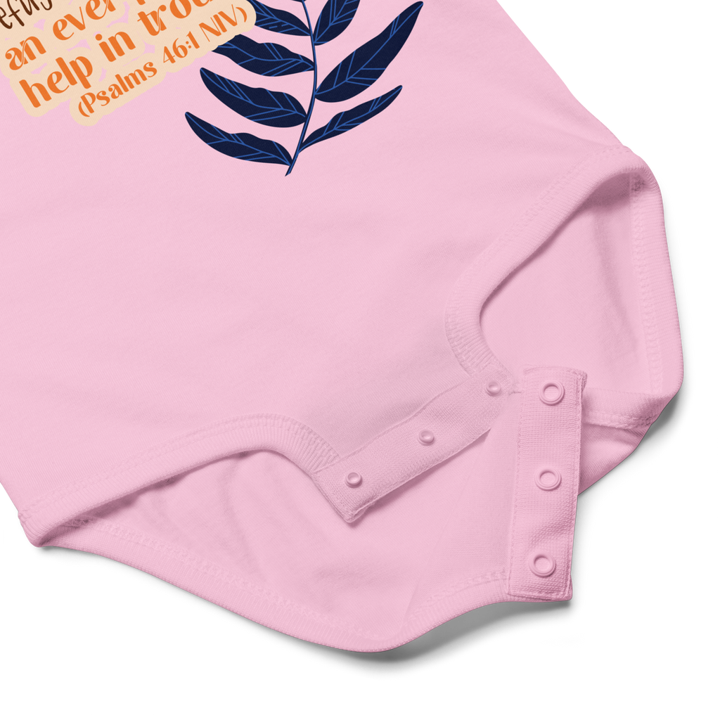 God Our Refuge: Psalm 46:1 Baby Bodysuit