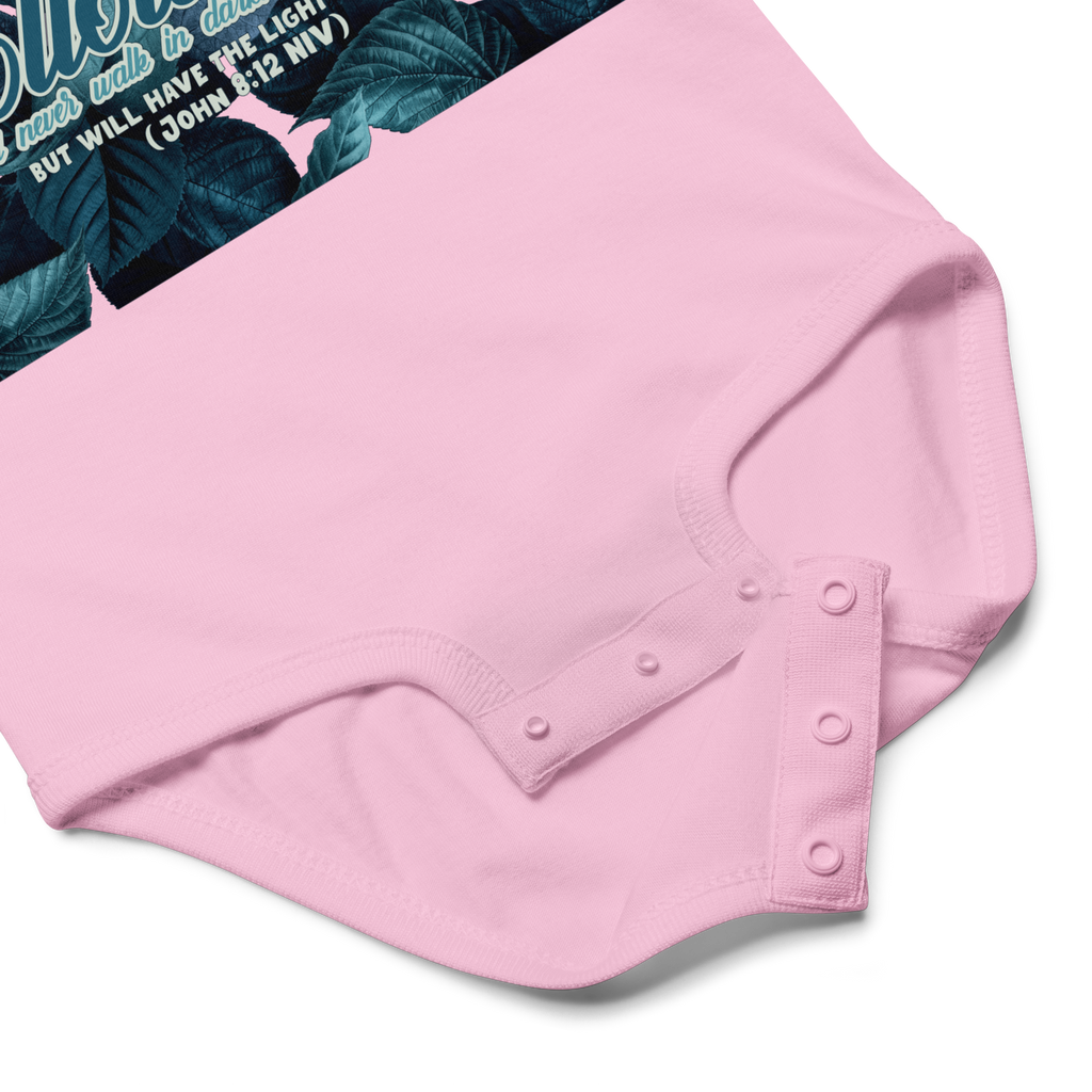 Light Of The World: John 8:12 Baby Bodysuit