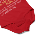 Rejoice in His Love: Zephaniah 3:17 Baby Bodysuit