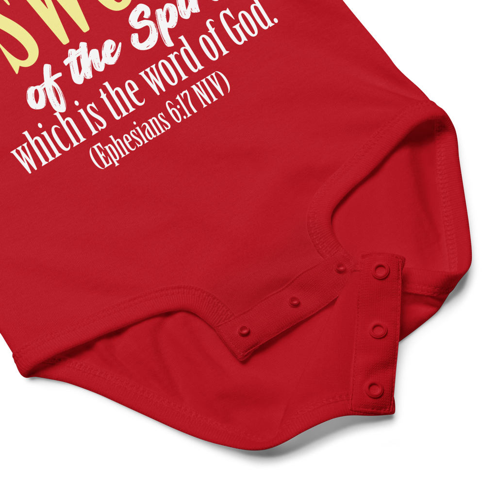 Sword & Salvation: Ephesians 6:17 Baby Bodysuit
