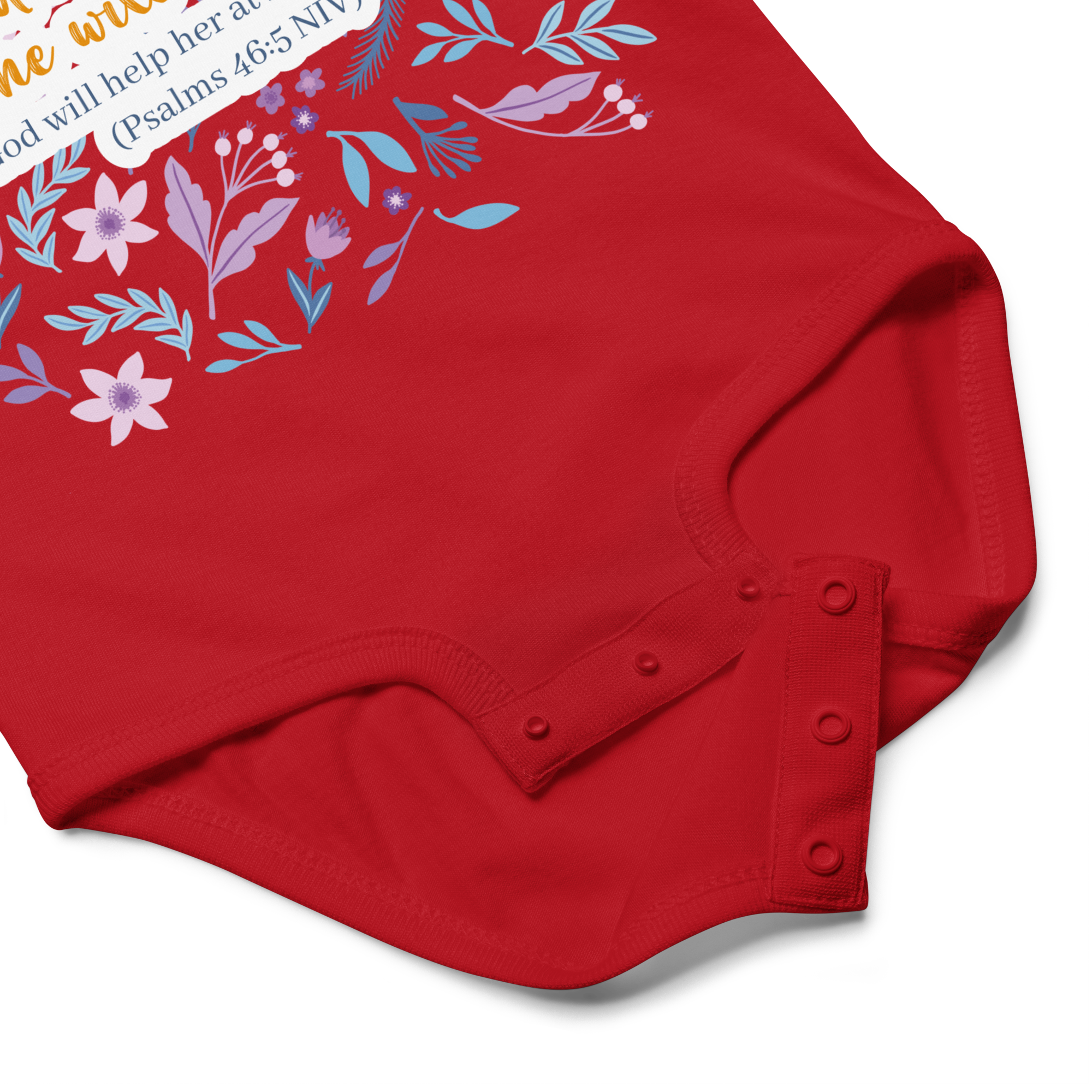 Unshakeable Faith: Psalms 46:5 Baby Bodysuit