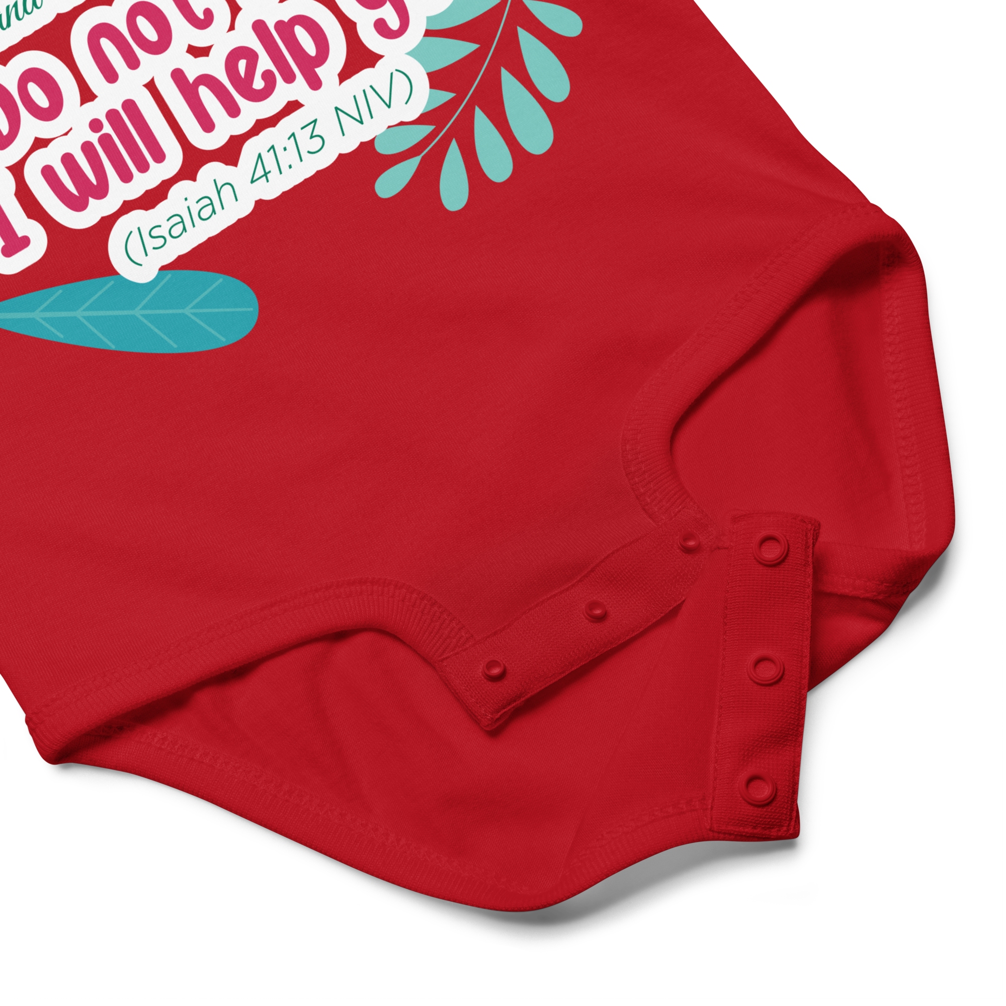 Fear Not: Isaiah 41:13 Baby Bodysuit