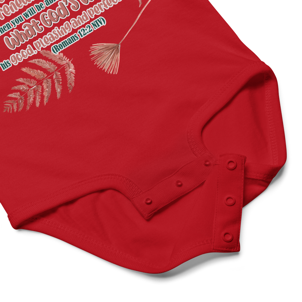 Renewed By The Spirit: Romans 12:2 Baby Bodysuit