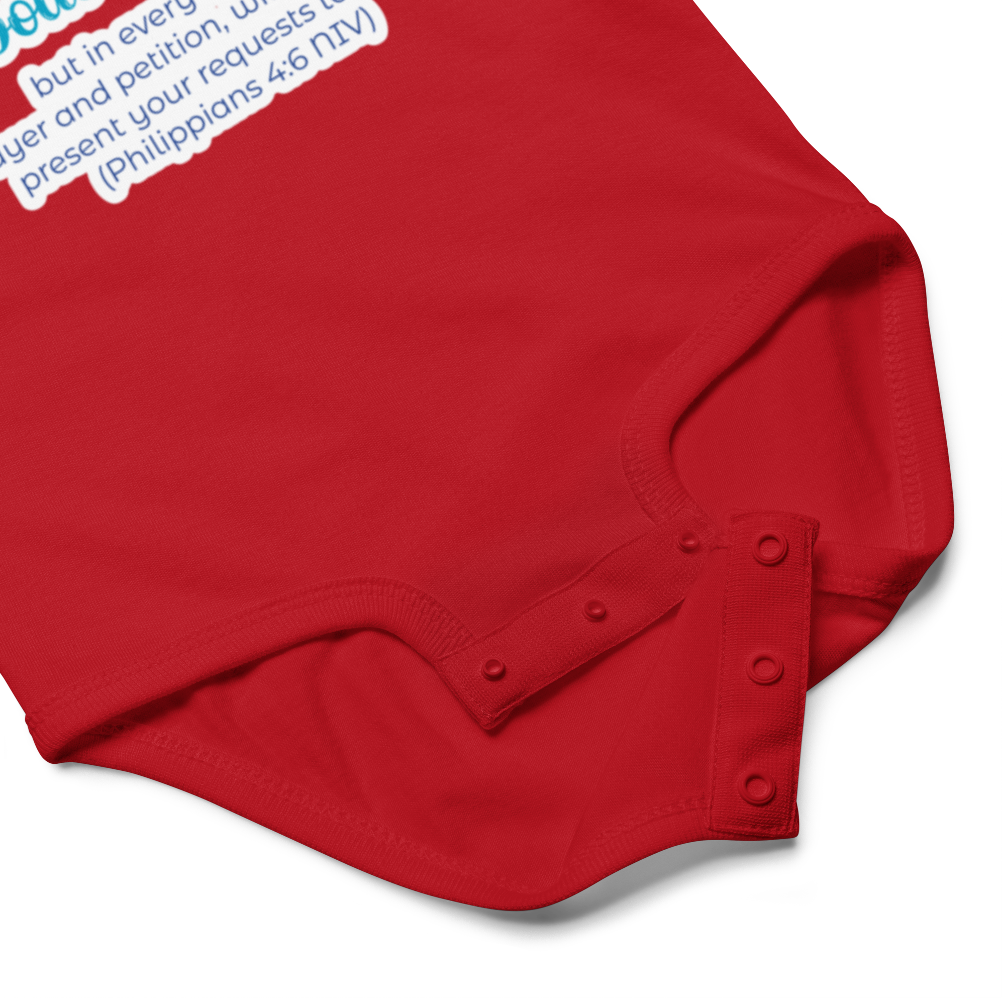 Prayer & Gratitude: Philippians 4:6 Baby Bodysuit