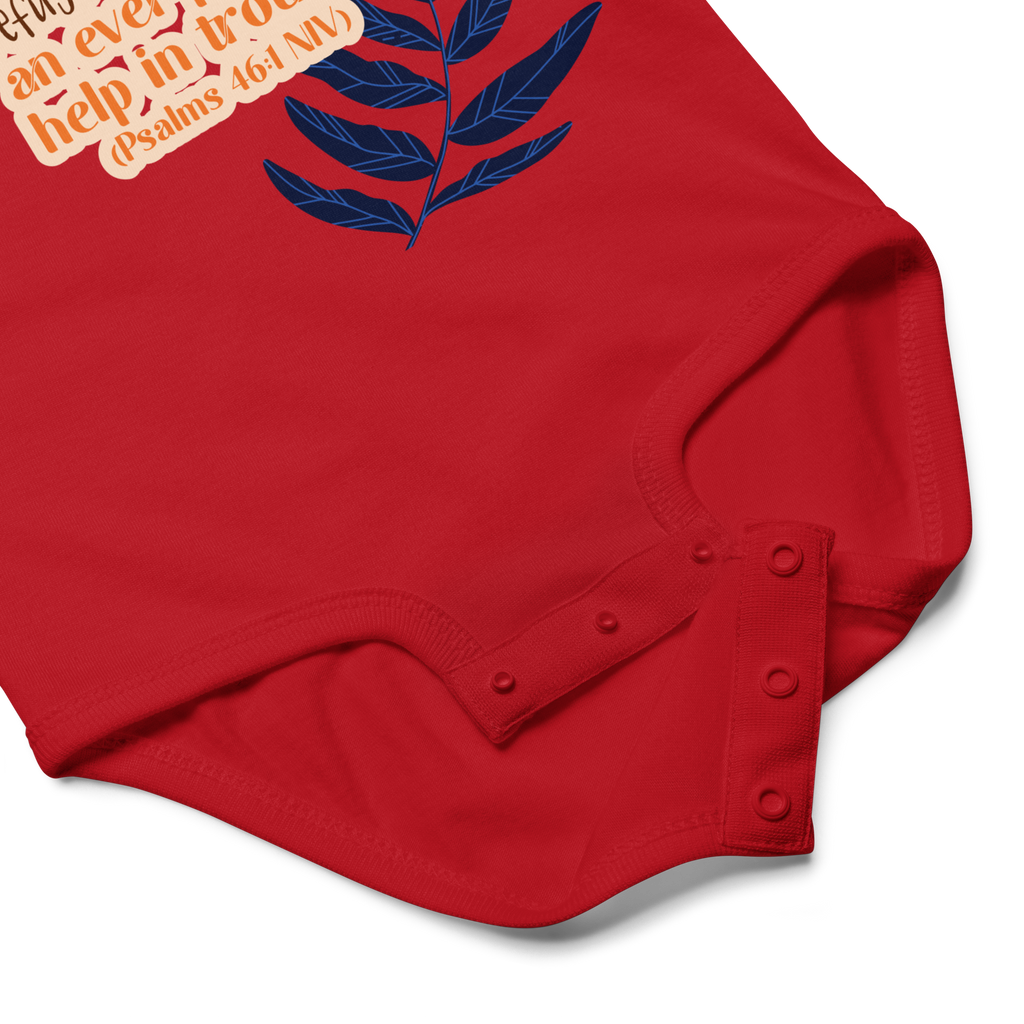 God Our Refuge: Psalm 46:1 Baby Bodysuit