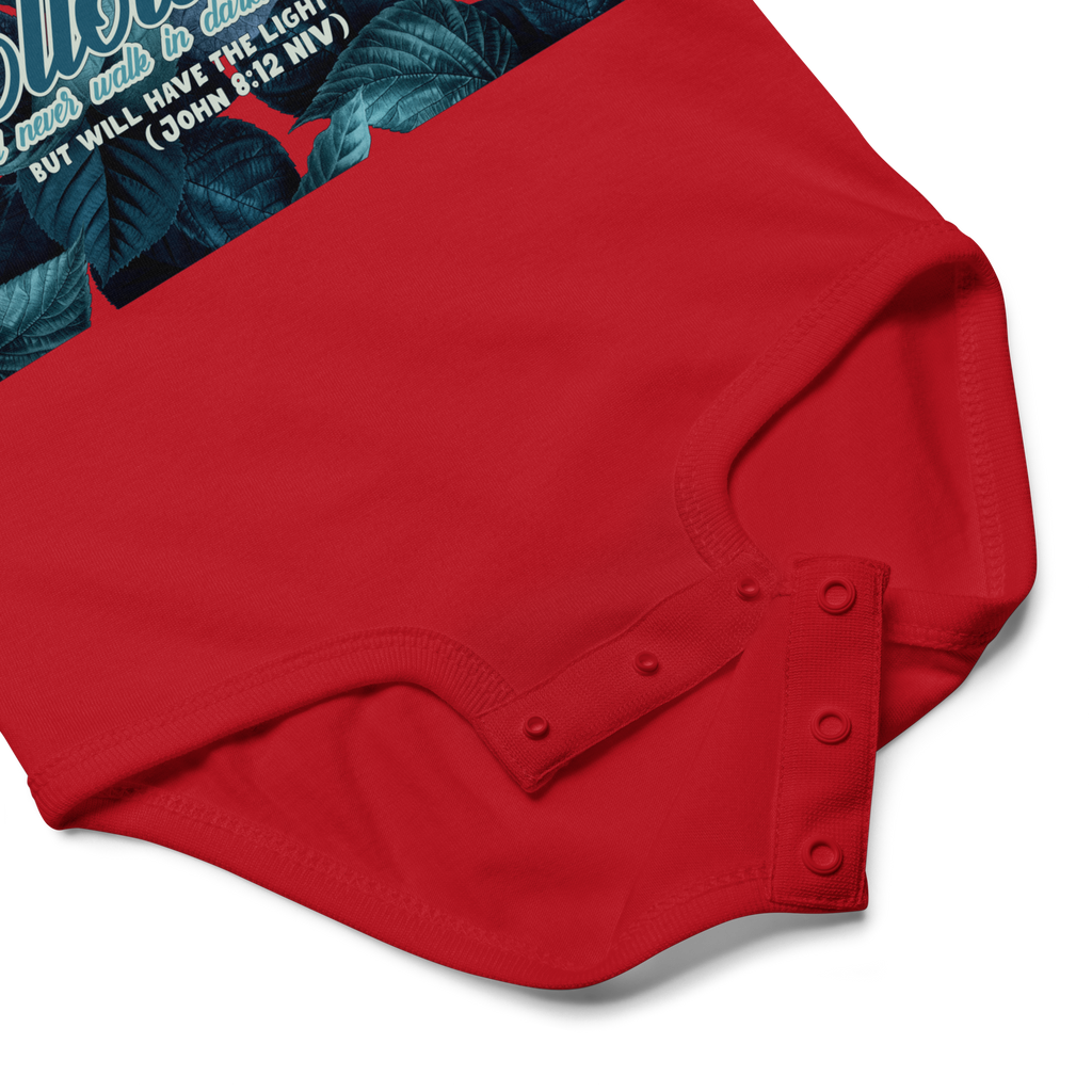 Light Of The World: John 8:12 Baby Bodysuit