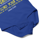 Be Strong & Courageous: Joshua 1:9 Baby Bodysuit