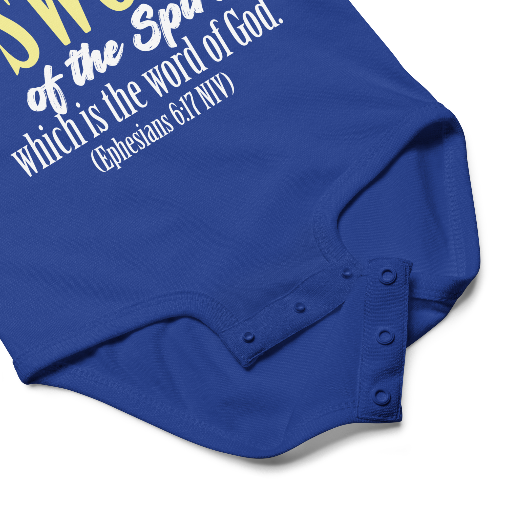 Sword & Salvation: Ephesians 6:17 Baby Bodysuit