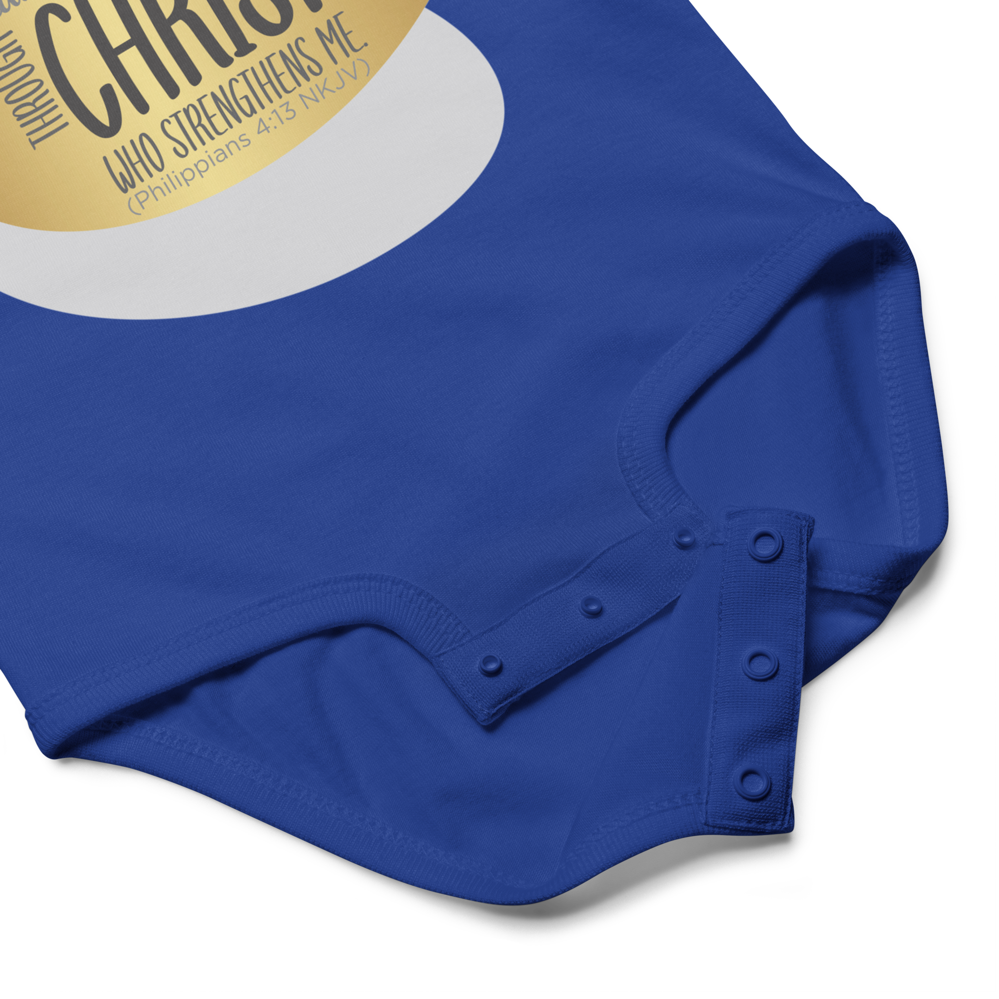 Empowered by Christ: Philippians 4:13 Baby Bodysuit