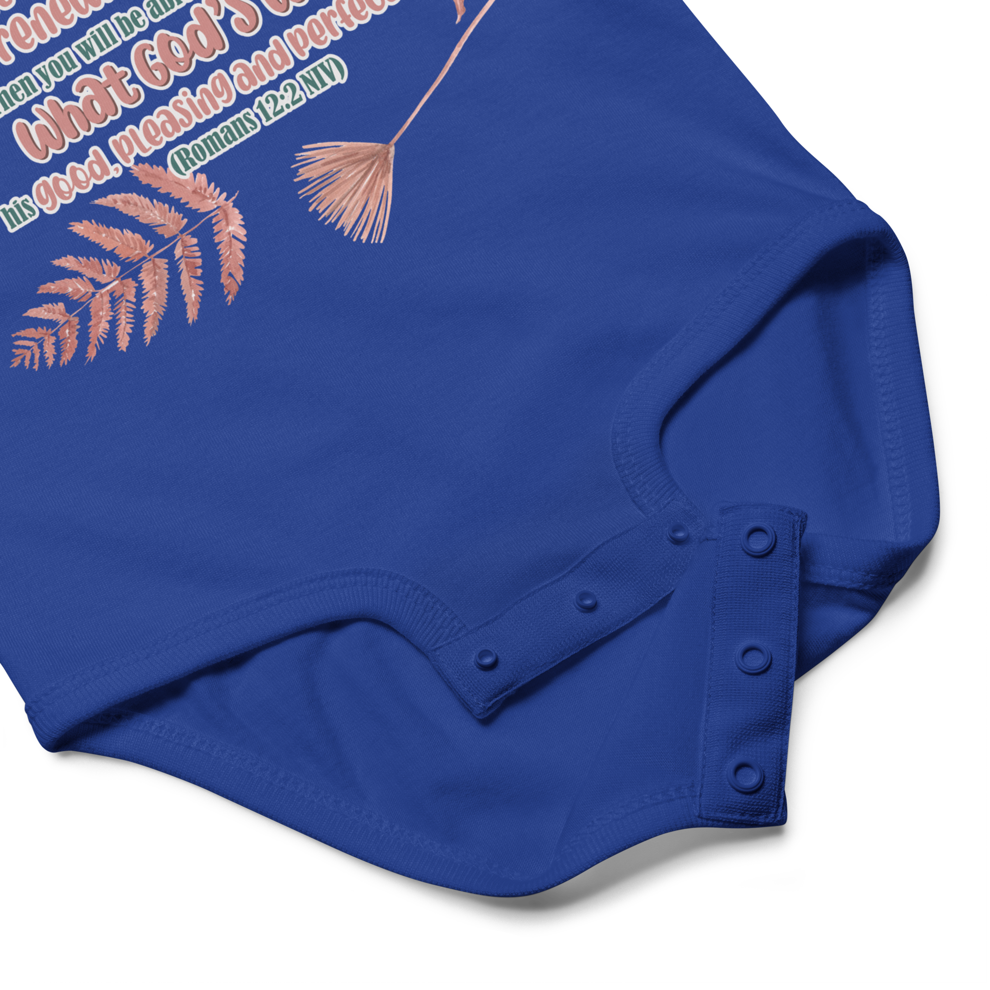 Renewed By The Spirit: Romans 12:2 Baby Bodysuit