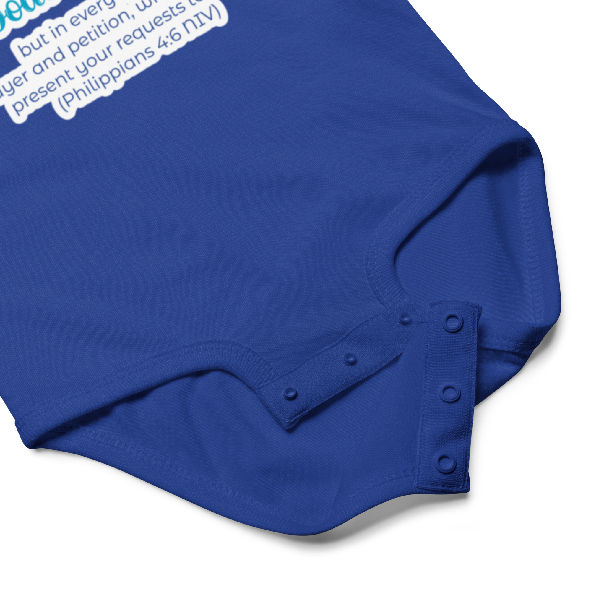 Prayer & Gratitude: Philippians 4:6 Baby Bodysuit