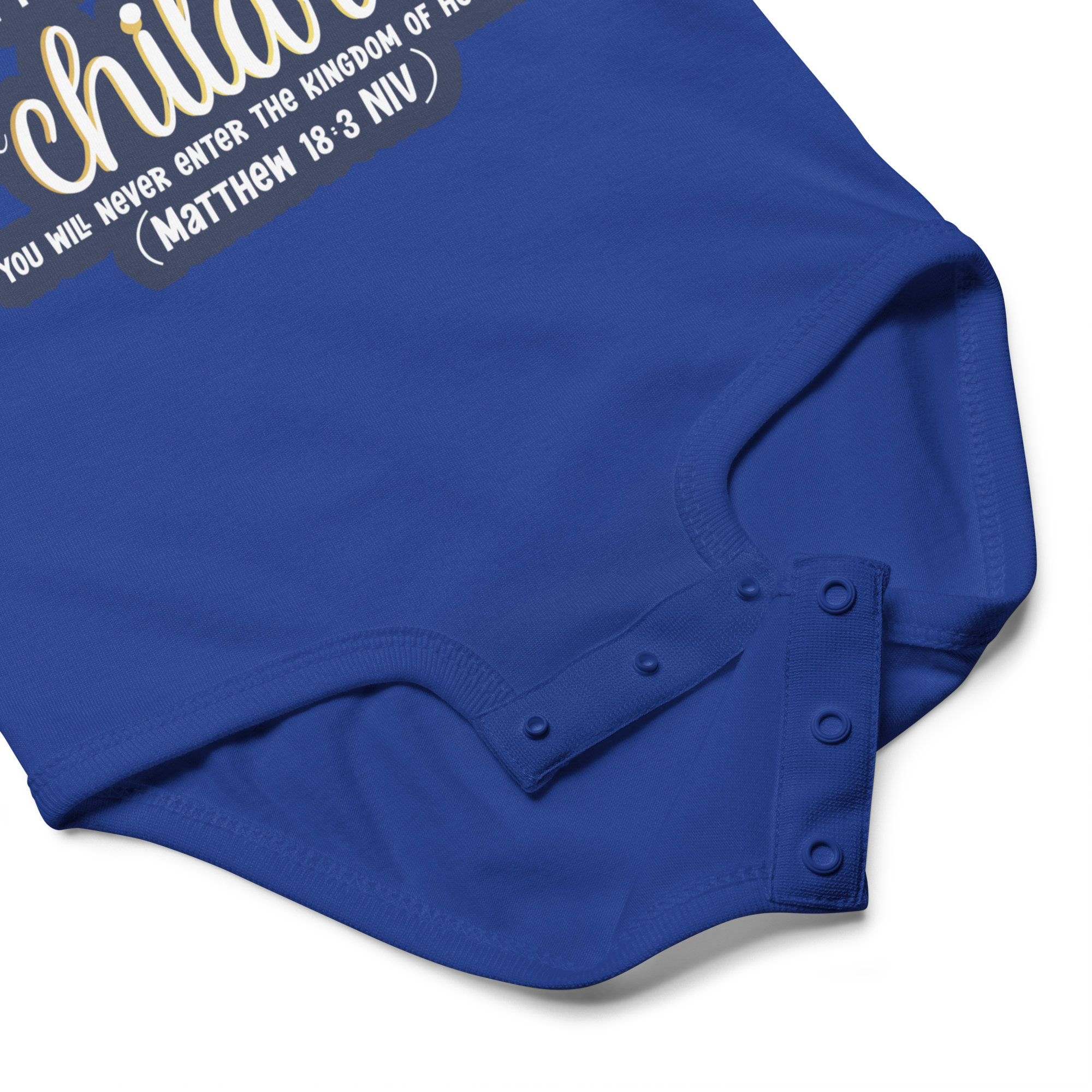 Childlike Faith: Matthew 18:3 Baby Bodysuit