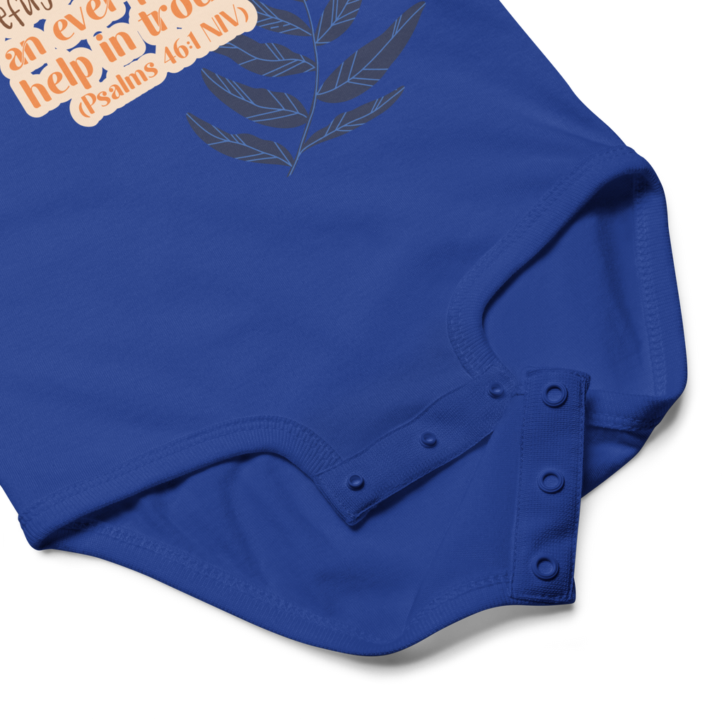 God Our Refuge: Psalm 46:1 Baby Bodysuit