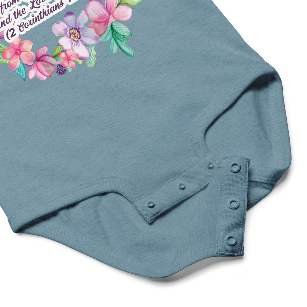 Grace & Peace Blooms: 2 Corinthians 1:2 Baby Bodysuit