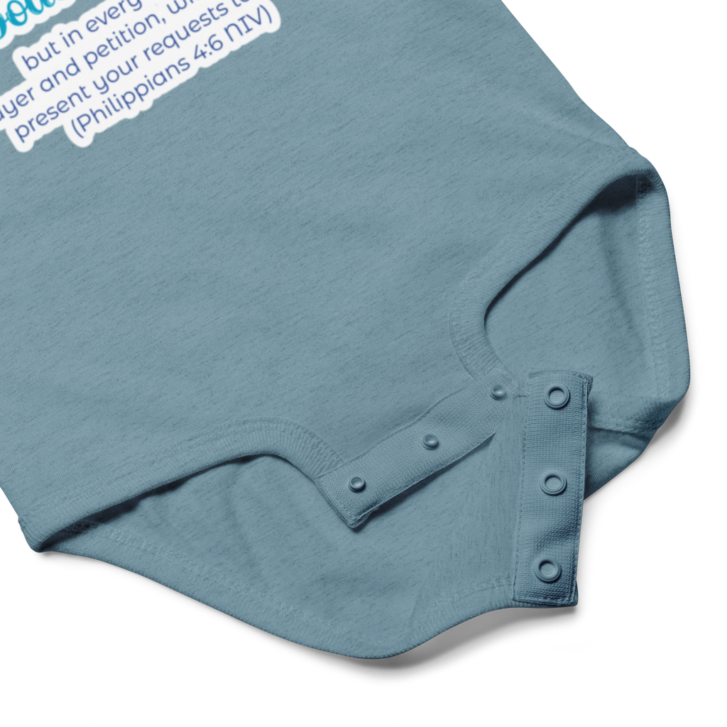 Prayer & Gratitude: Philippians 4:6 Baby Bodysuit