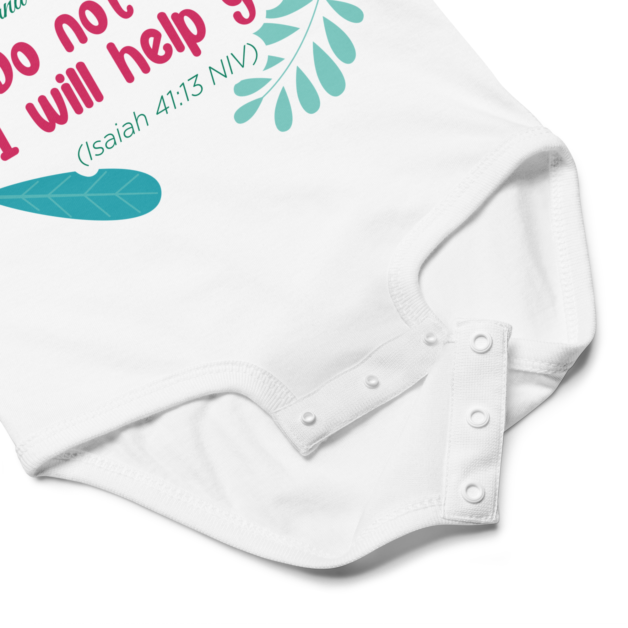 Fear Not: Isaiah 41:13 Baby Bodysuit