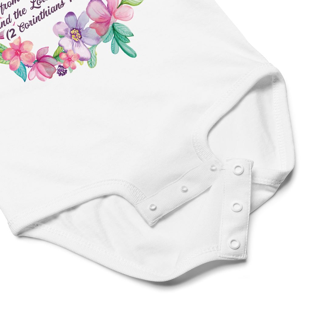 Grace & Peace Blooms: 2 Corinthians 1:2 Baby Bodysuit
