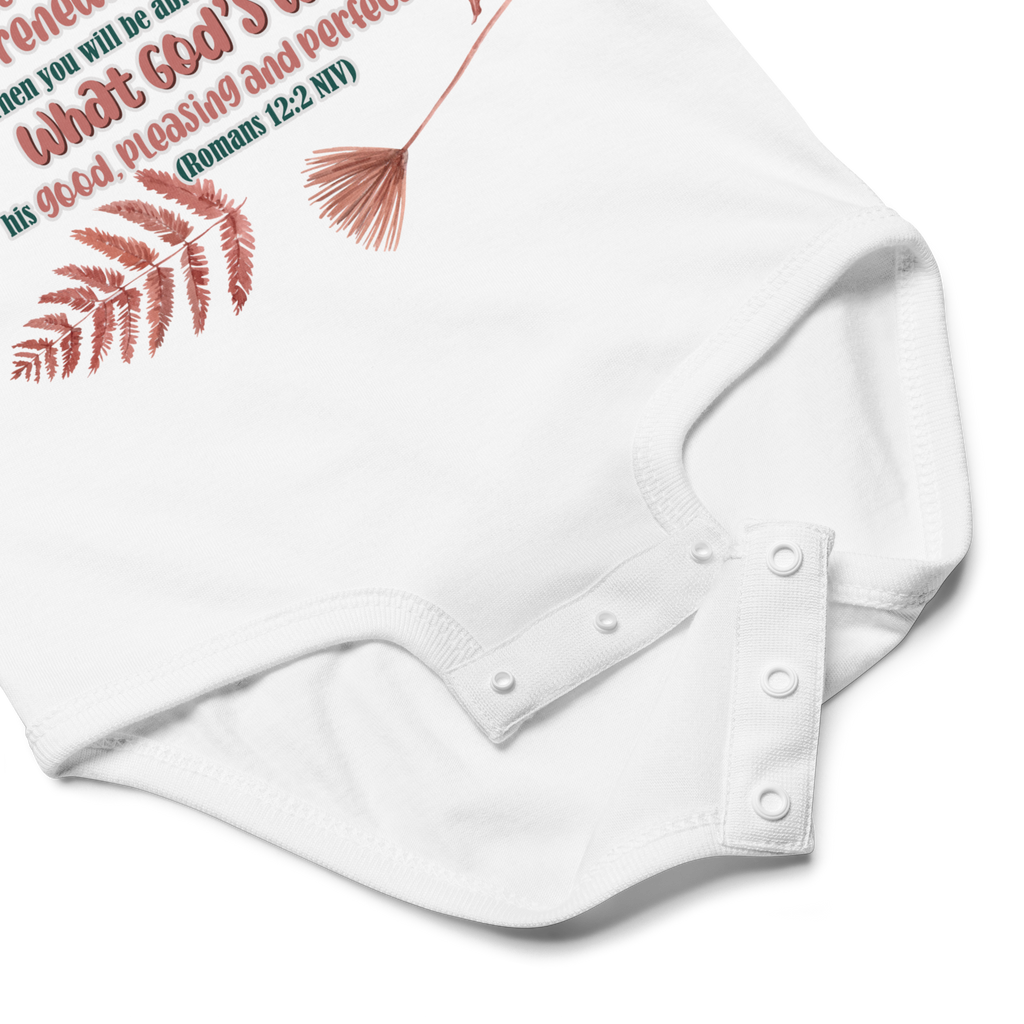 Renewed By The Spirit: Romans 12:2 Baby Bodysuit