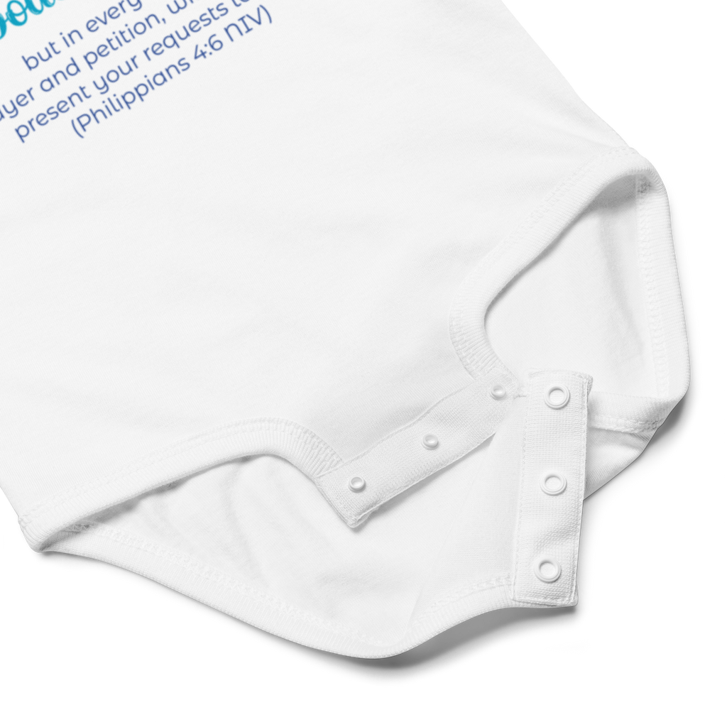 Prayer & Gratitude: Philippians 4:6 Baby Bodysuit