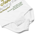 Lion of Judah & Root of David: Revelation 5:5 Baby Bodysuit