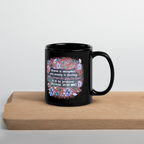 Fearless Woman: Proverbs 31:30 Black Glossy Mug (11 oz / 15 oz)