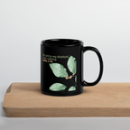 The Lord Is My Shepherd: Psalm 23:1 Black Glossy Mug (11 oz / 15 oz)
