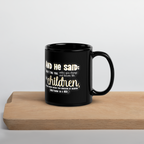 Childlike Faith: Matthew 18:3 Black Glossy Mug (11 oz / 15 oz)