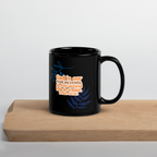 God Our Refuge: Psalm 46:1 Black Glossy Mug (11 oz / 15 oz)