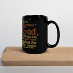 Full Armor Of God: Ephesians 6:11 Black Glossy Mug (11 oz / 15 oz)