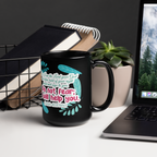 Fear Not: Isaiah 41:13 Black Glossy Mug (11 oz / 15 oz)