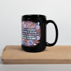 Fearless Woman: Proverbs 31:30 Black Glossy Mug (11 oz / 15 oz)