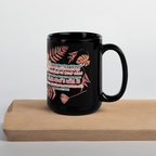 Renewed By The Spirit: Romans 12:2 Black Glossy Mug (11 oz / 15 oz)
