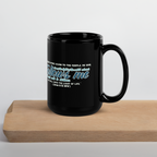 Light Of The World: John 8:12 Black Glossy Mug (11 oz / 15 oz)