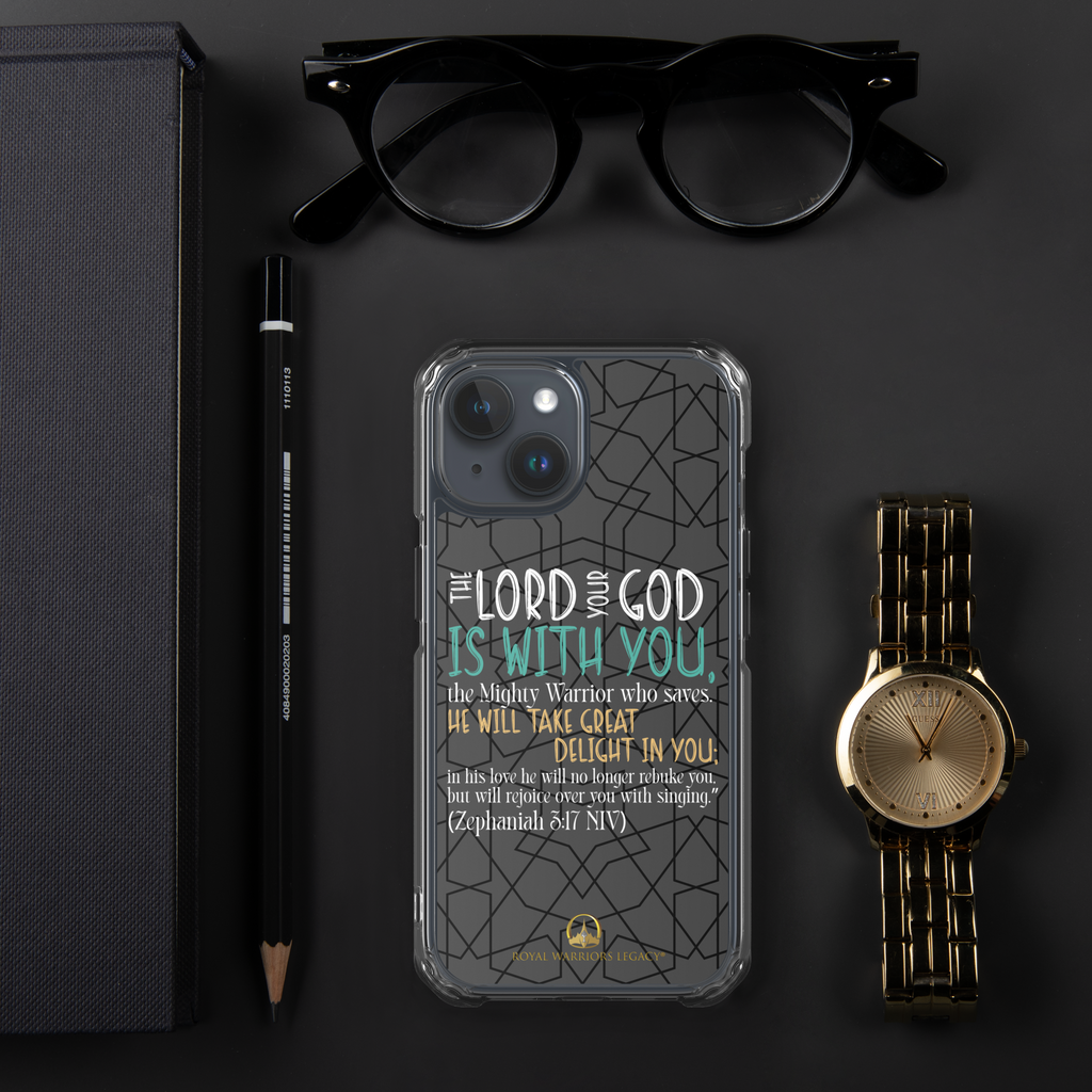 Rejoice in His Love: Zephaniah 3:17 iPhone® Clear Case