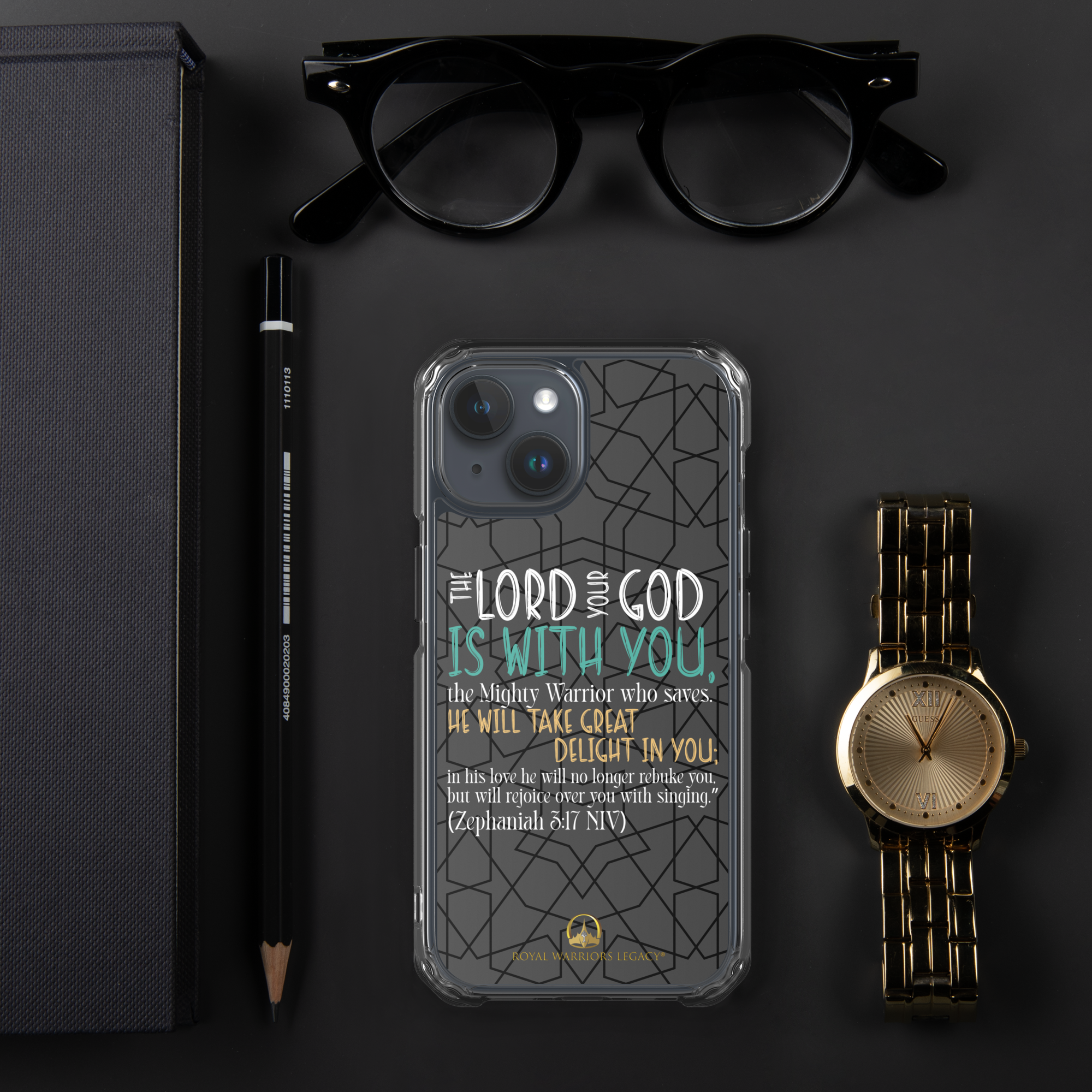 Rejoice in His Love: Zephaniah 3:17 iPhone® Clear Case