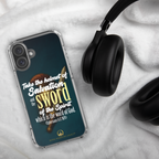 Sword & Salvation: Ephesians 6:17 iPhone® Clear Case