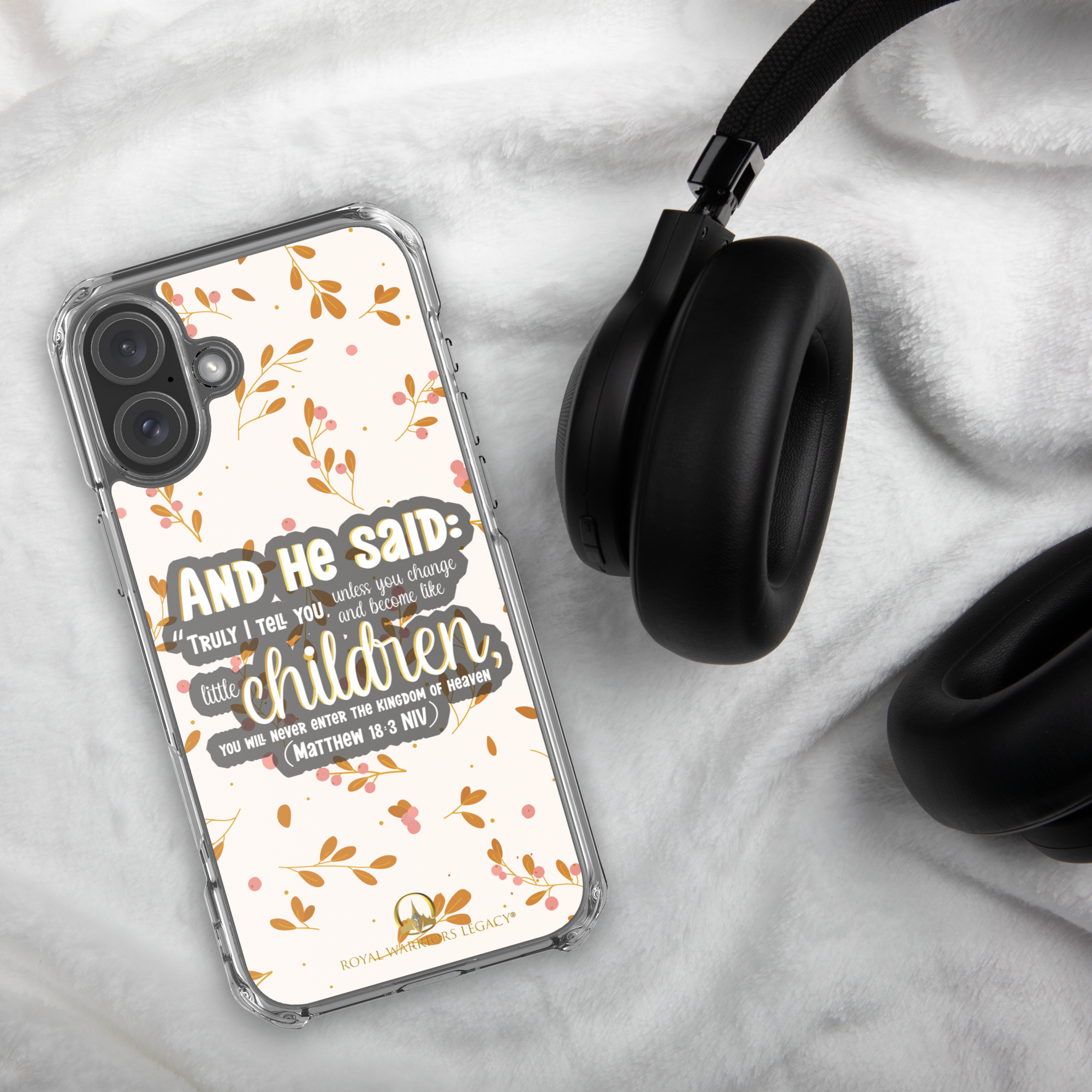 Childlike Faith: Matthew 18:3 iPhone® Clear Case