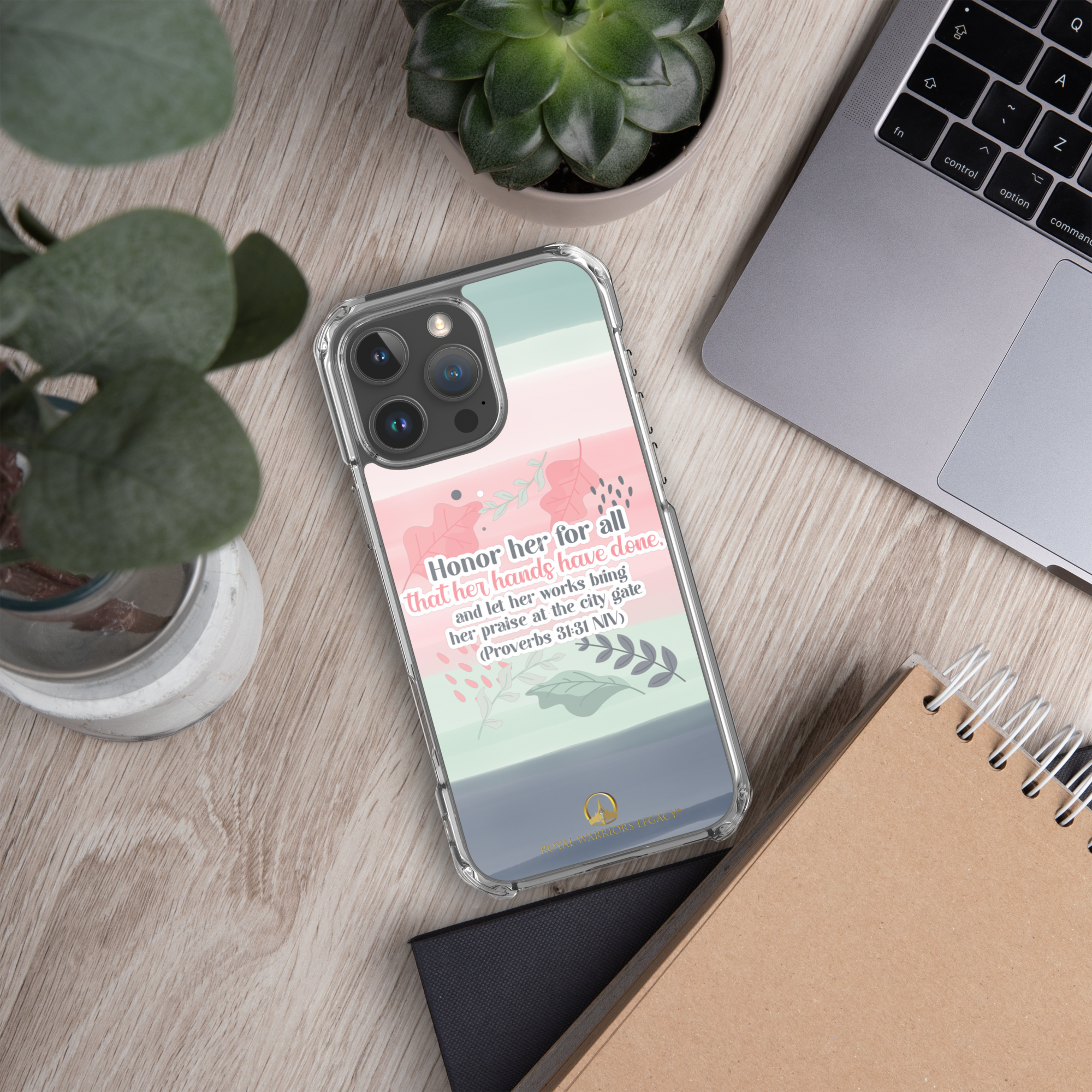 Fruitful Hands: Proverbs 31:31 iPhone® Clear Case