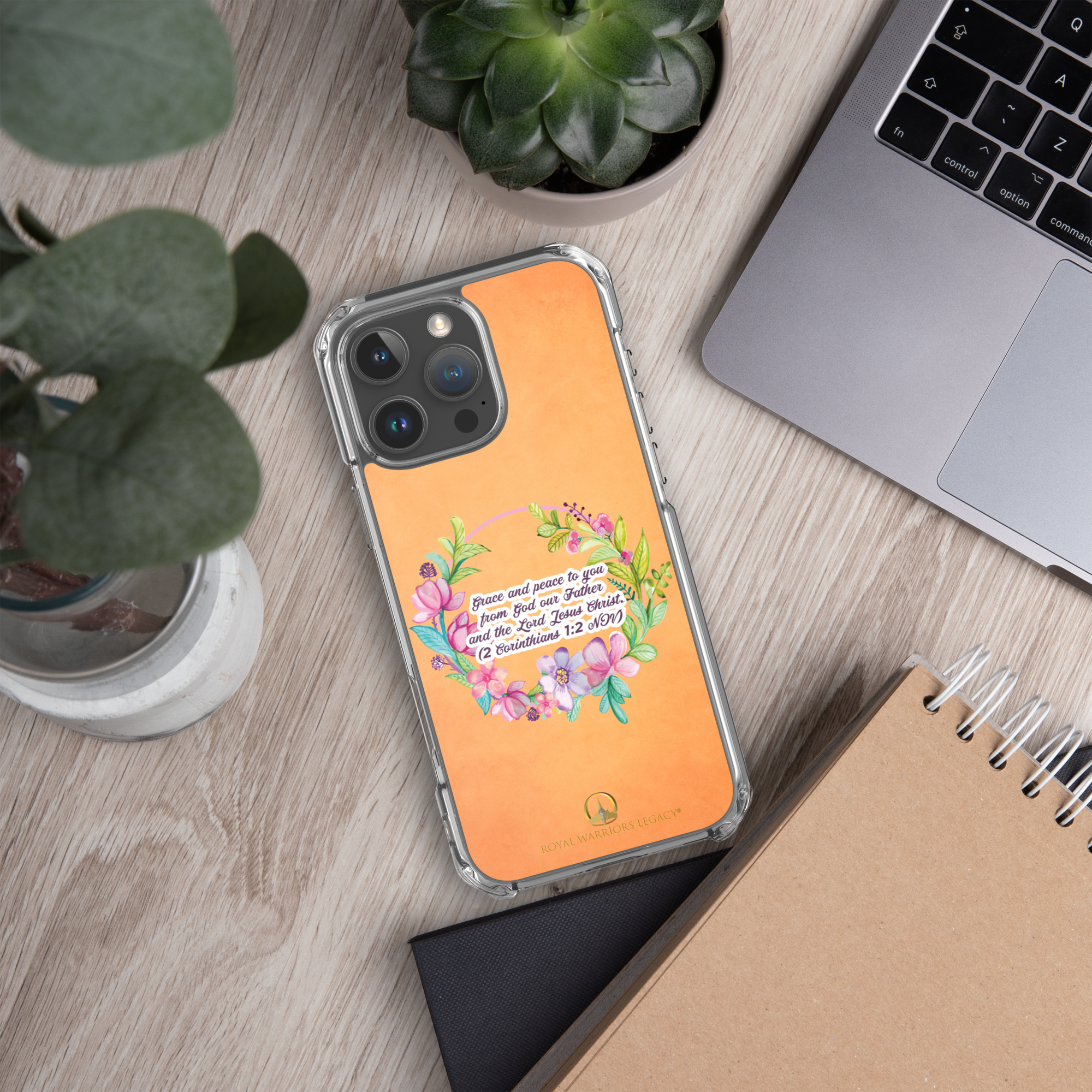 Grace & Peace Blooms: 2 Corinthians 1:2 iPhone® Clear Case