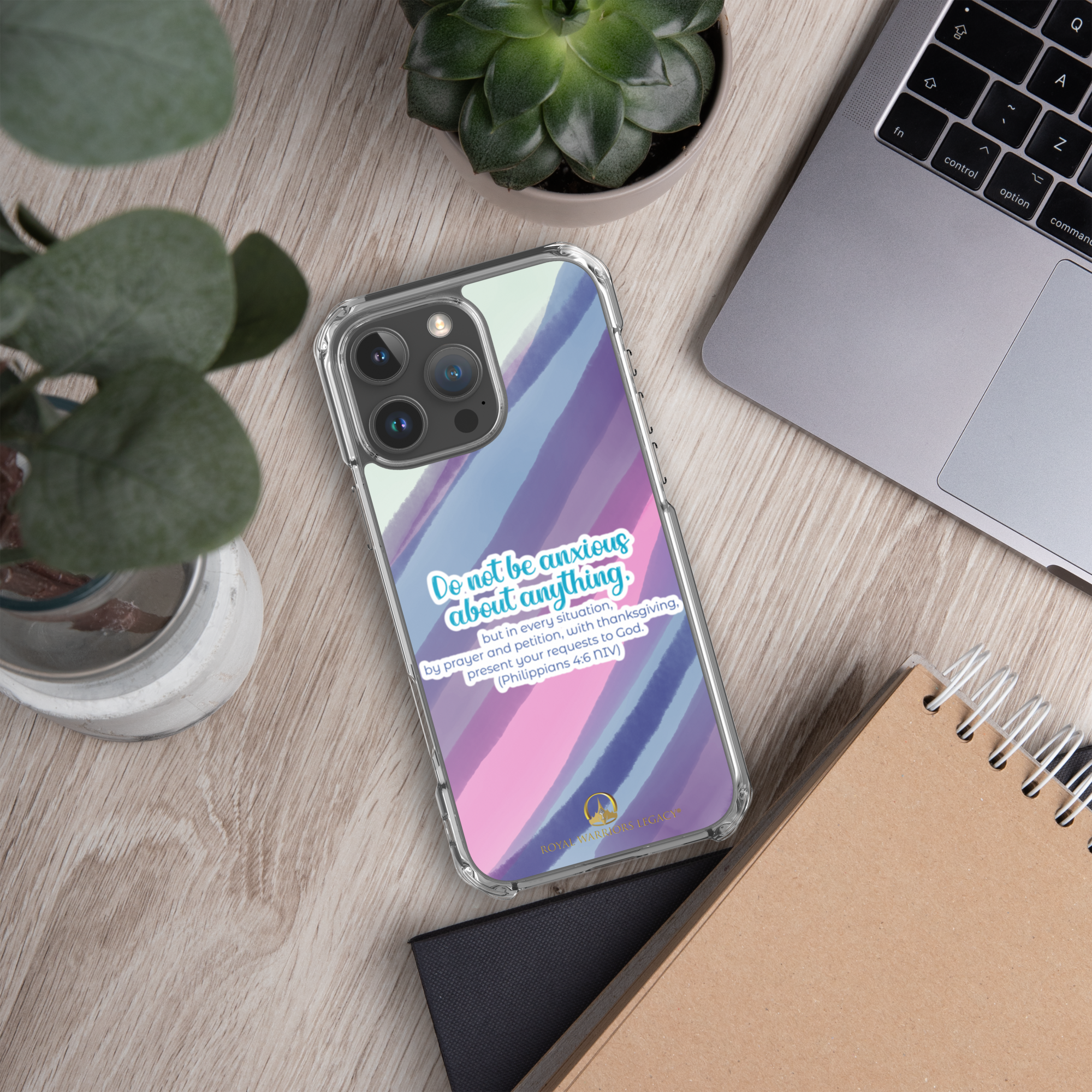 Prayer & Gratitude: Philippians 4:6 iPhone® Clear Case