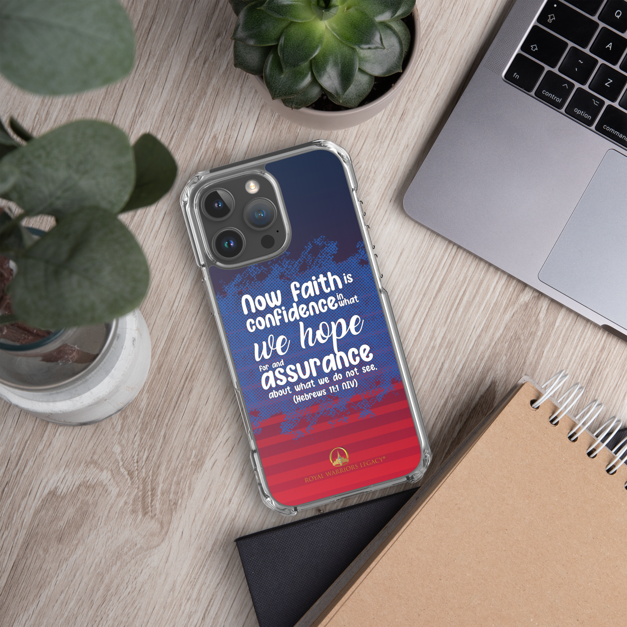 Faith & Hope: Hebrews 11:1 iPhone® Clear Case