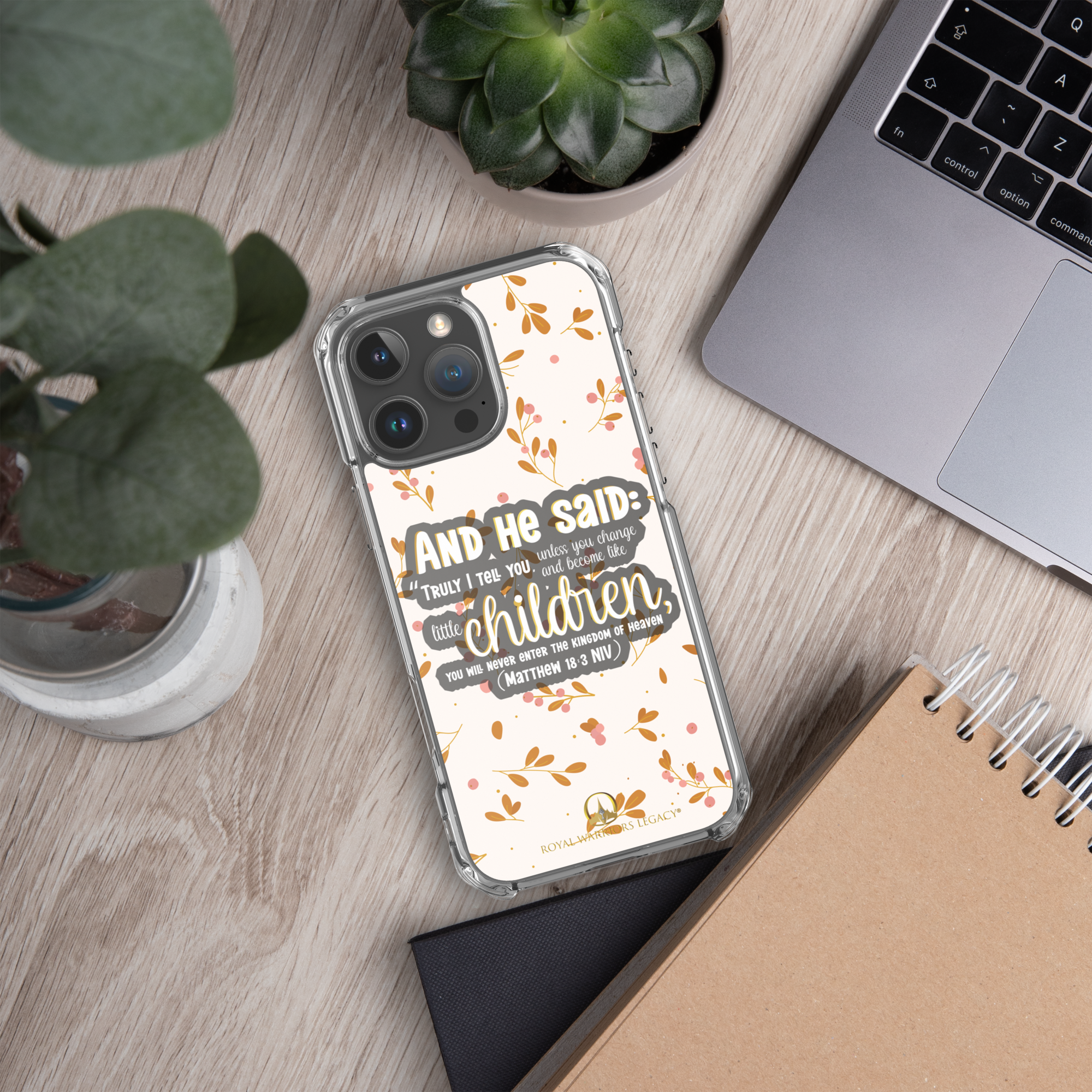 Childlike Faith: Matthew 18:3 iPhone® Clear Case