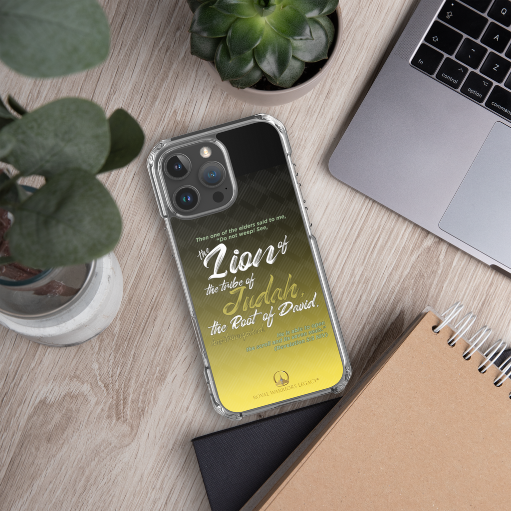 Lion of Judah & Root of David: Revelation 5:5 iPhone® Clear Case