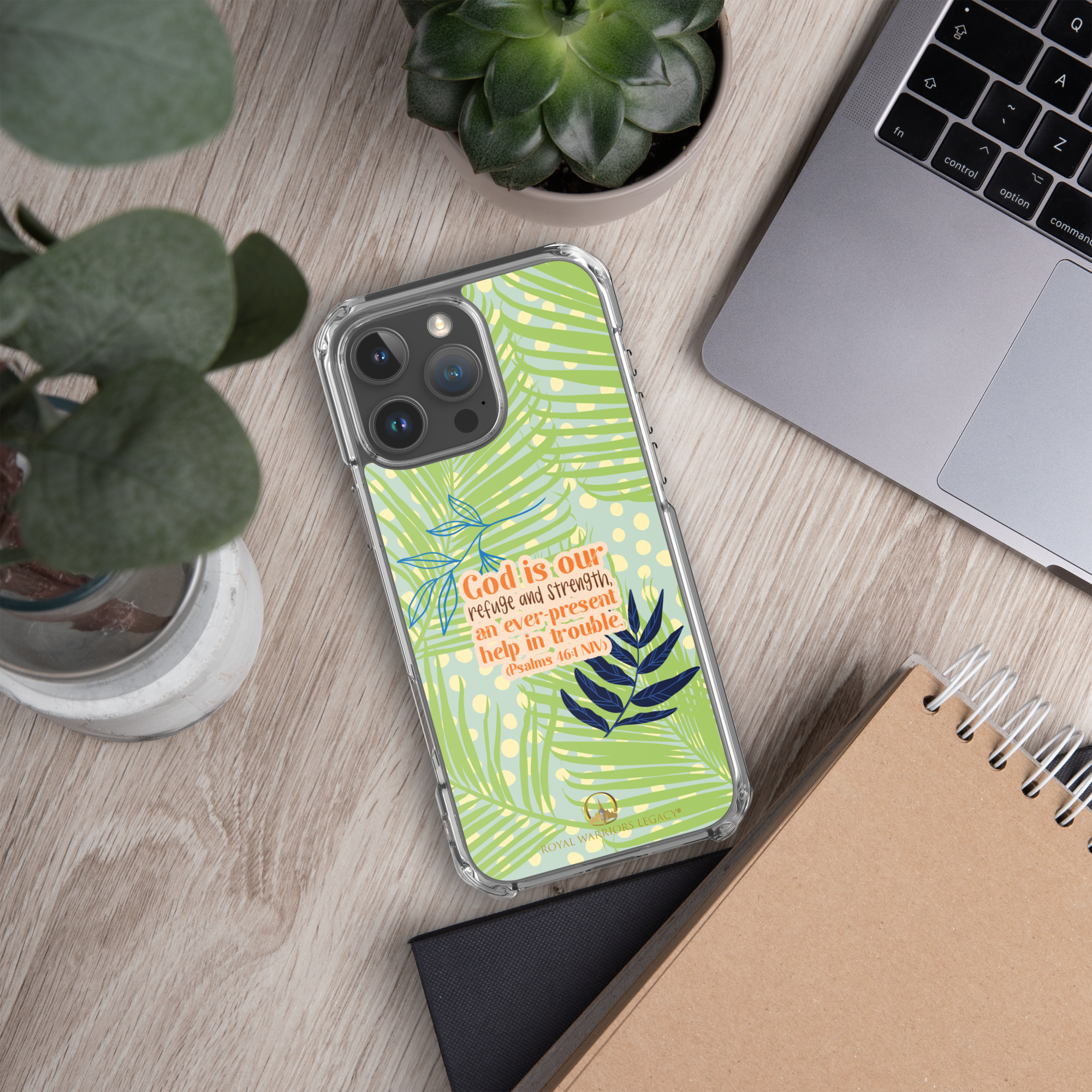 God Our Refuge: Psalm 46:1 iPhone® Clear Case