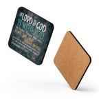 Rejoice in His Love: Zephaniah 3:17 Cork-Back Coaster Set (1–6 pcs)