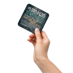 Rejoice in His Love: Zephaniah 3:17 Cork-Back Coaster Set (1–6 pcs)